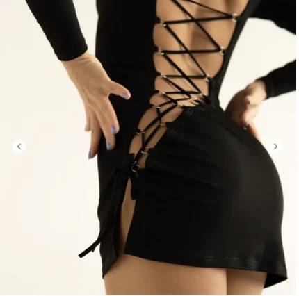 Dress with lacing with under pants
